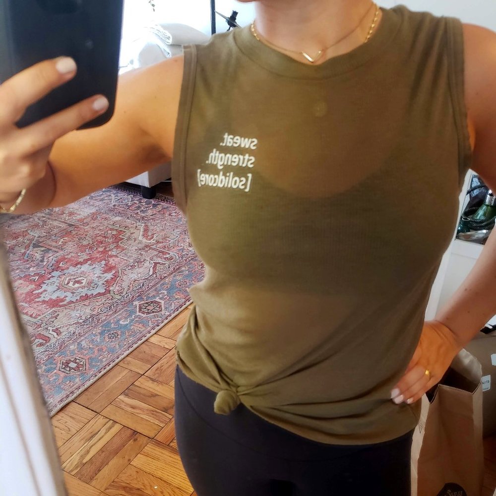 FreePeople Movement Olive Green Tank